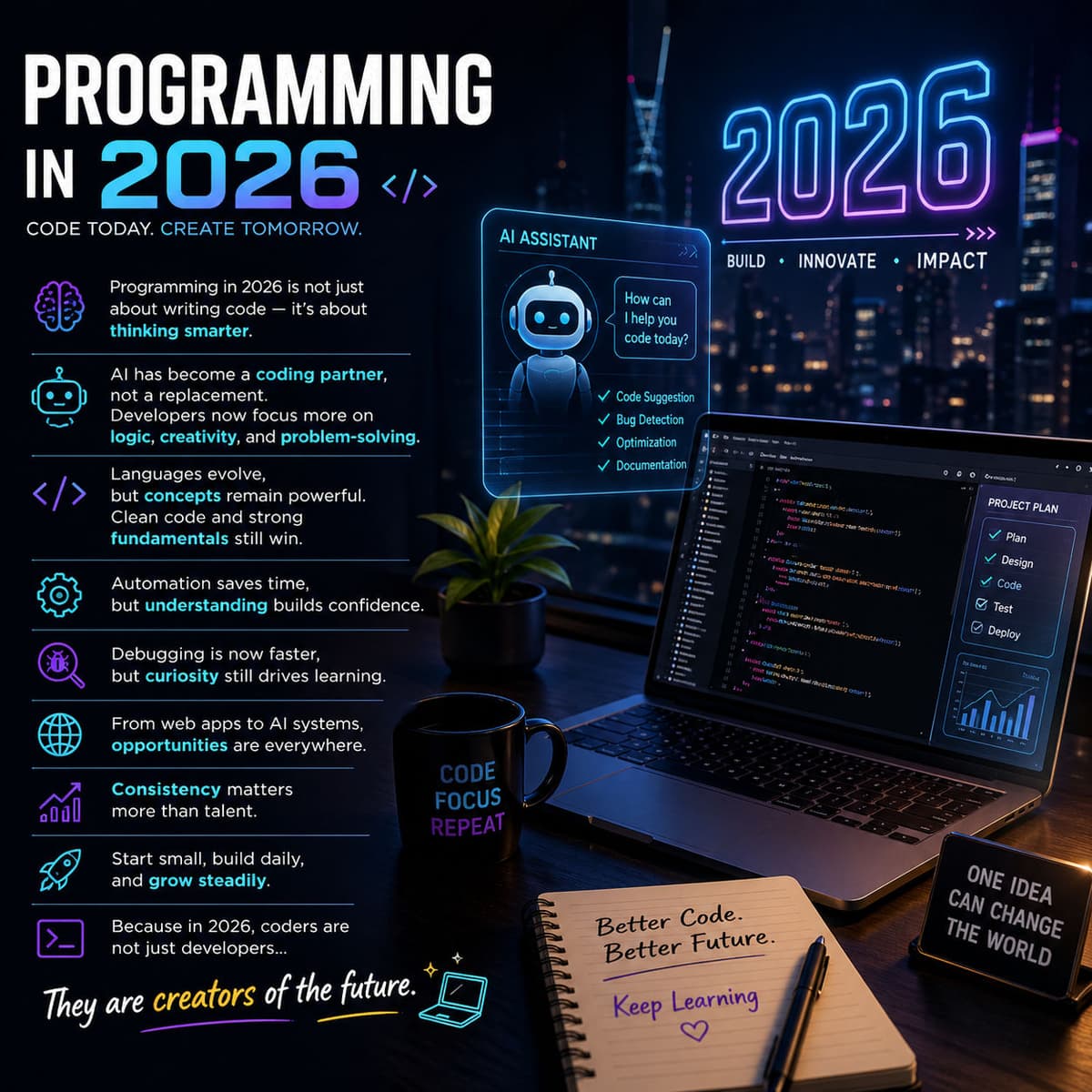 🚀 Programming in 2026 is not just about writing code — it's about thinking smarter.